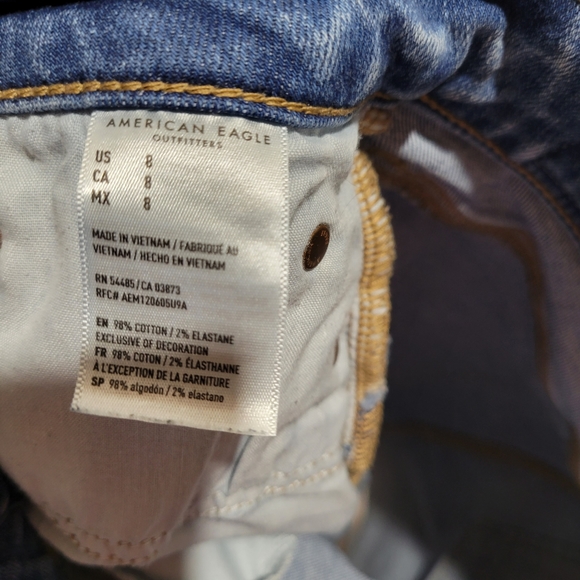 TWO American Eagle denim, high-rise mini skirts, Size 8, great condition both. - Picture 6 of 9